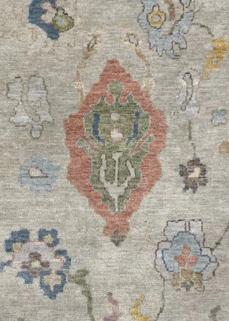 9'2"x12' Izmir Oushak Hand Knotted