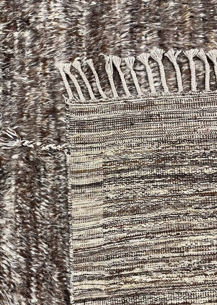9'2"x13' Natural Shag hand hooked