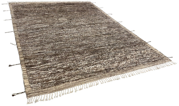 9'2"x13' Natural Shag hand hooked