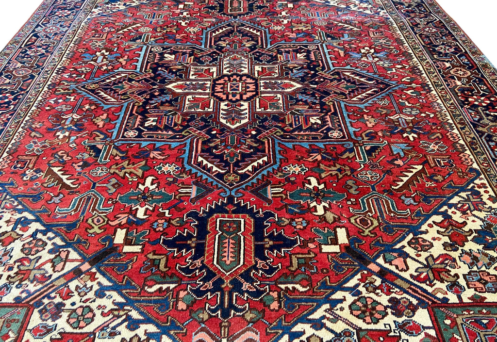 9'3"x12'1" Gorevan Heriz (s) Hand Knotted