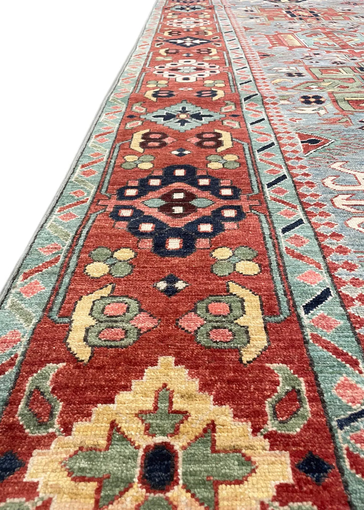 9'3"x12'1" Karaja Hand Knotted