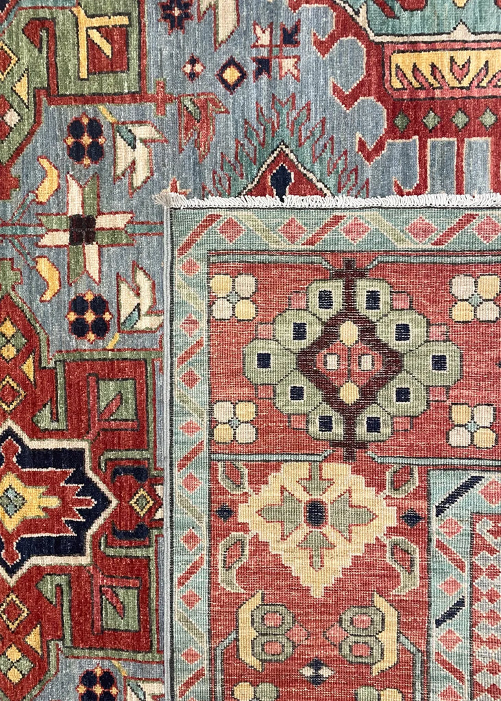 9'3"x12'1" Karaja Hand Knotted