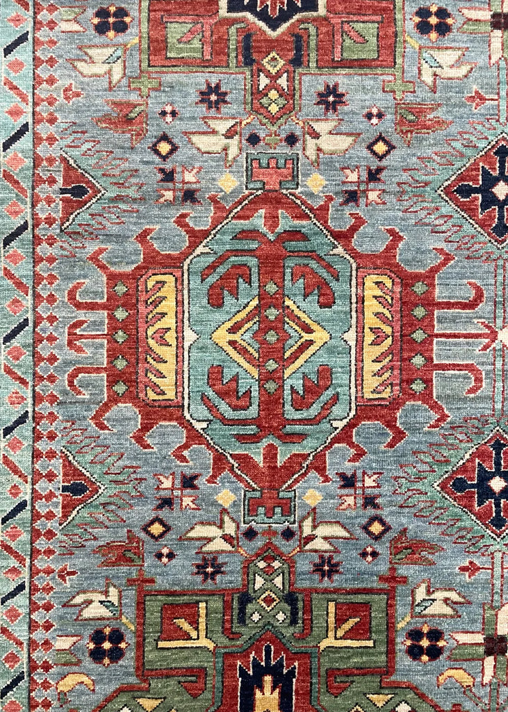 9'3"x12'1" Karaja Hand Knotted