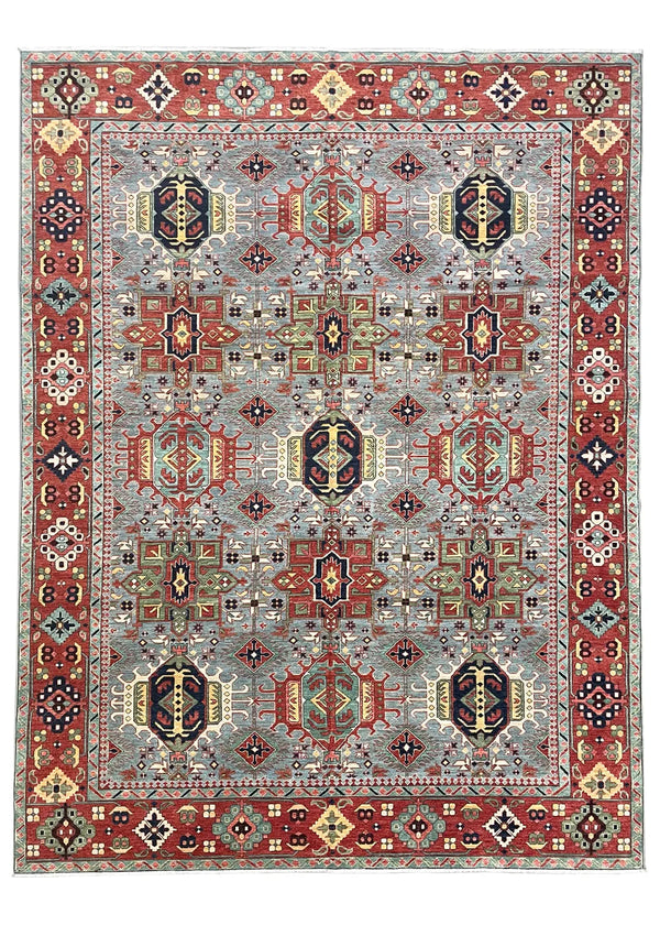 9'3"x12'1" Karaja Hand Knotted