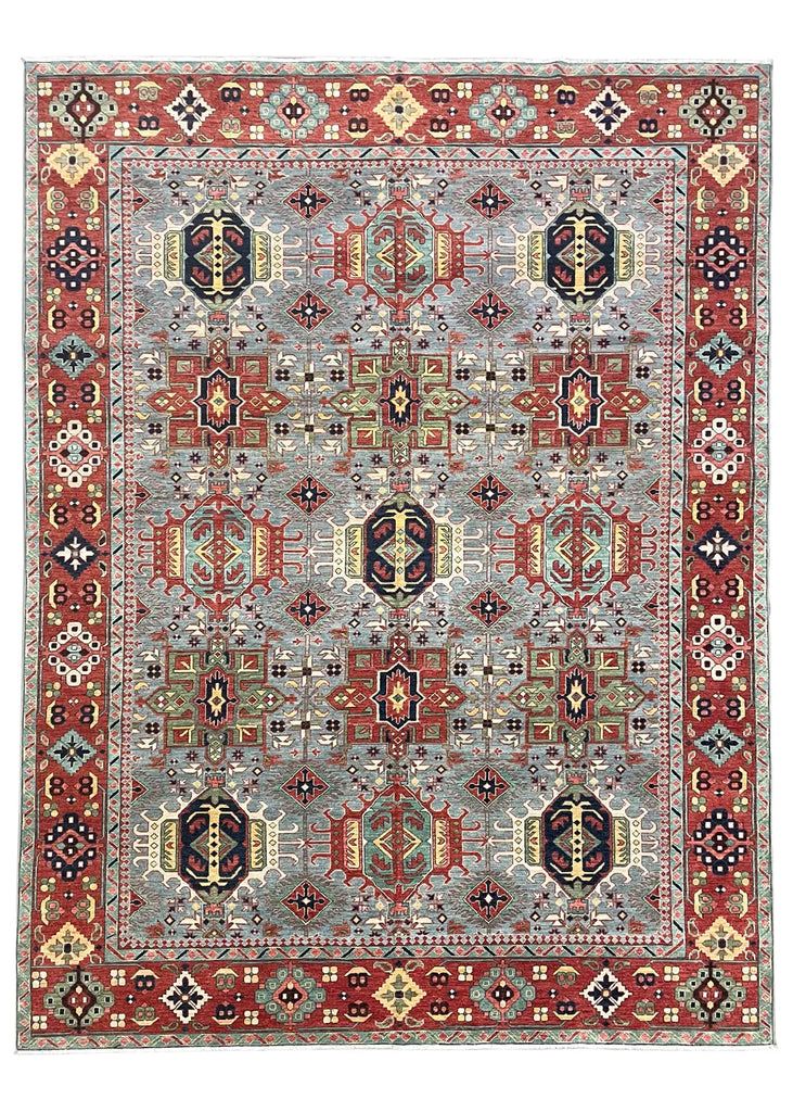 9'3"x12'1" Karaja Hand Knotted