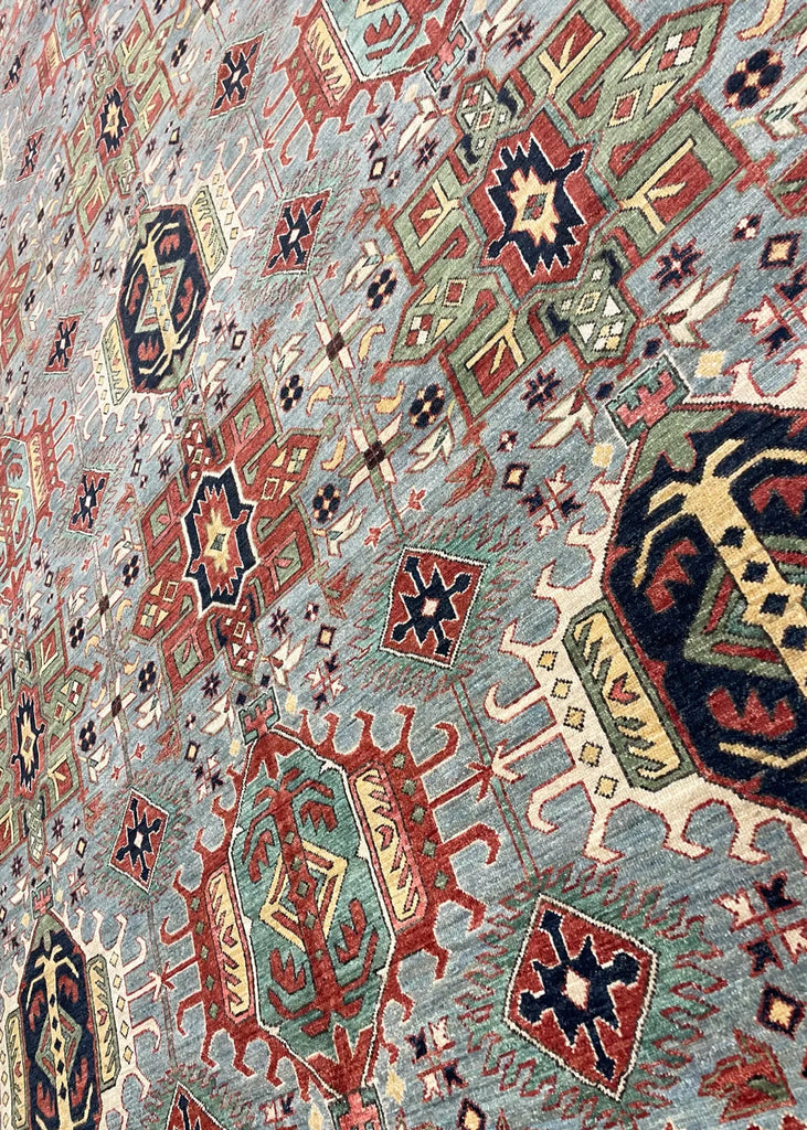 9'3"x12'1" Karaja Hand Knotted