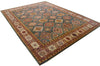 9'4"x12'7" Noor Kazak (s) Hand Knotted