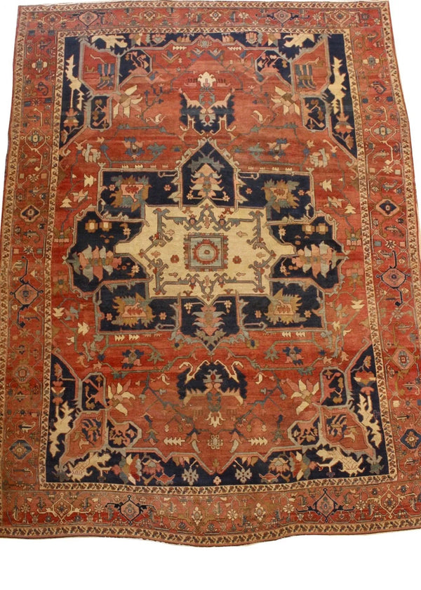 9'8"x13'5" Karaja Serapi Hand Knotted