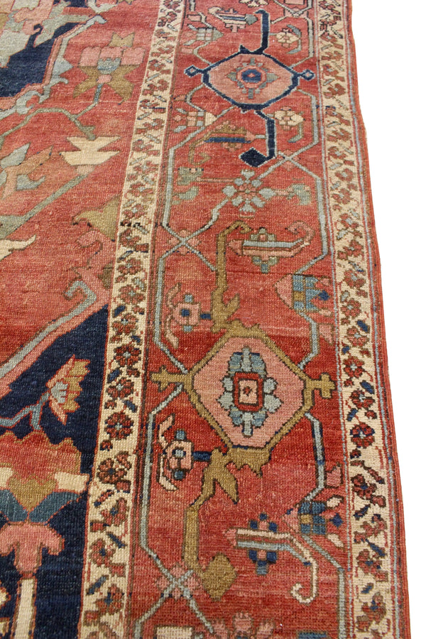 9'8"x13'5" Karaja Serapi Hand Knotted