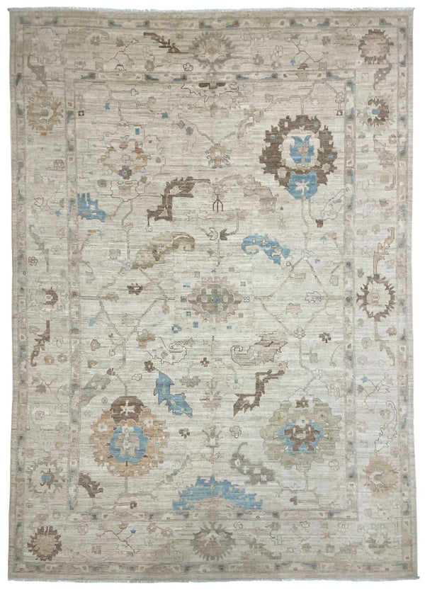 9'9"x13'9" Oushak Hand Knotted
