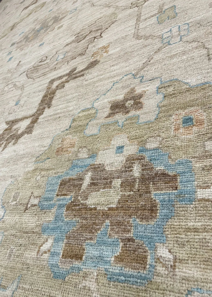 9'9"x13'9" Oushak Hand Knotted