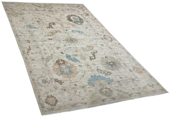 9'9"x13'9" Oushak Hand Knotted