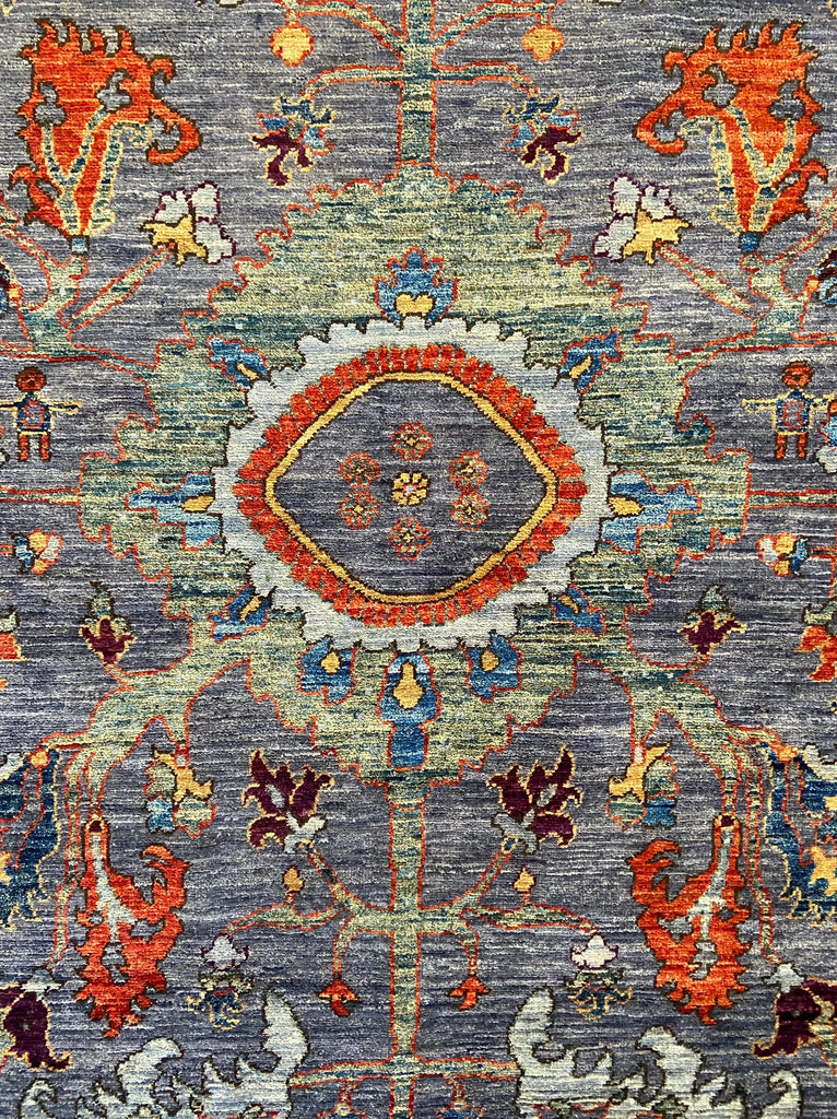 9'x11'11" Afghan-Bakshiesh Hand Knotted