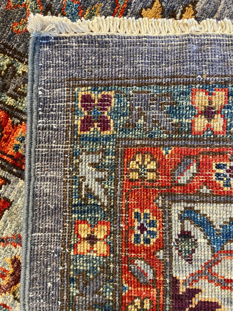 9'x11'11" Afghan-Bakshiesh Hand Knotted