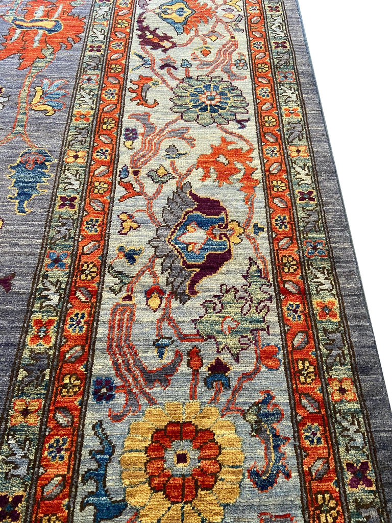 9'x11'11" Afghan-Bakshiesh Hand Knotted
