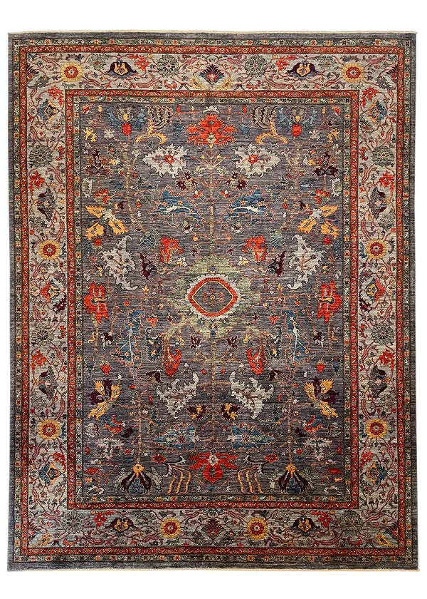 9'x11'11" Afghan-Bakshiesh (s) Hand Knotted