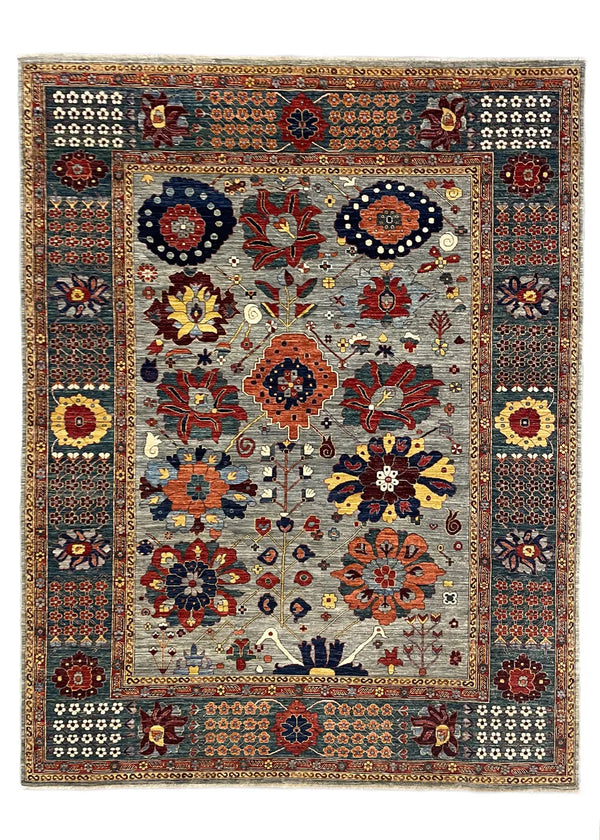 9'x11'6" Sauj Bolag Harshang Hand Knotted