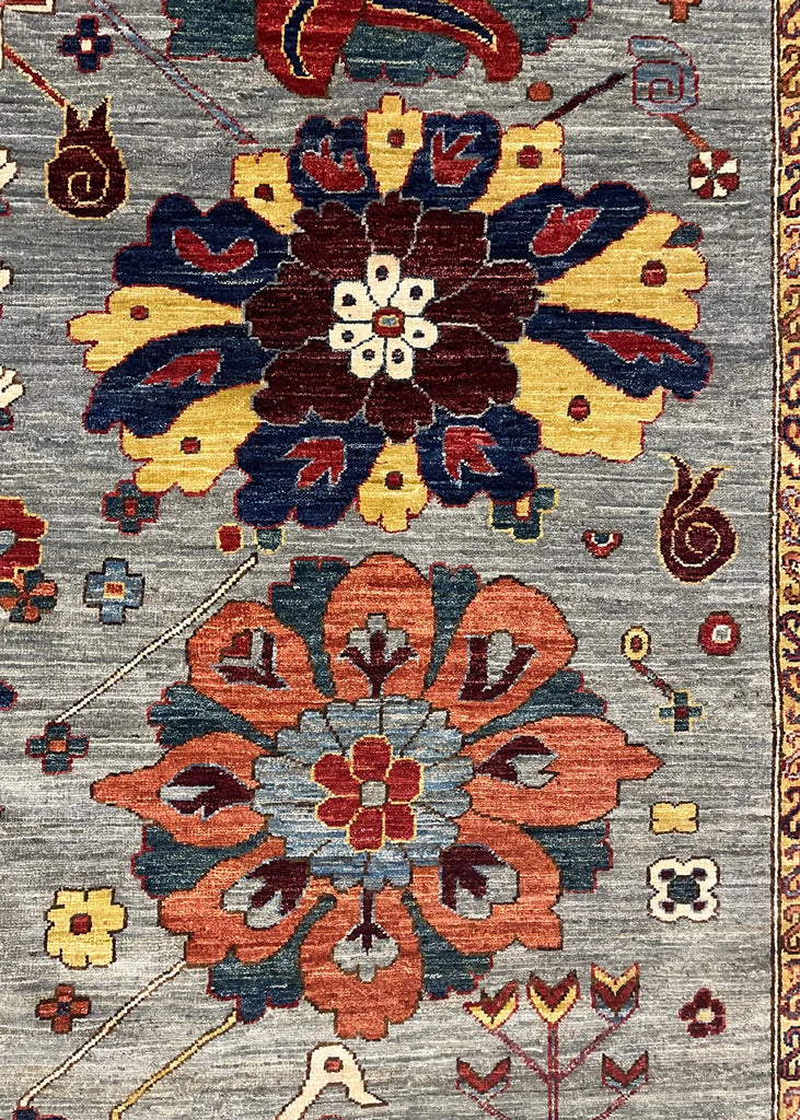 9'x11'6" Sauj Bolag Harshang Hand Knotted