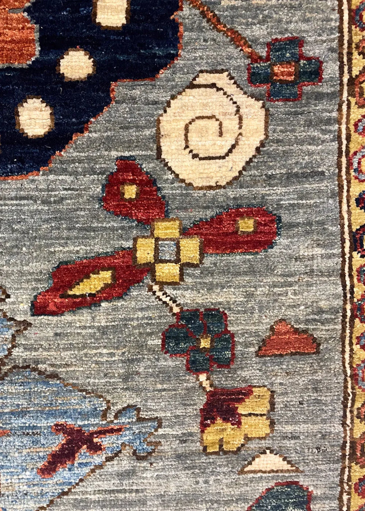 9'x11'6" Sauj Bolag Harshang Hand Knotted