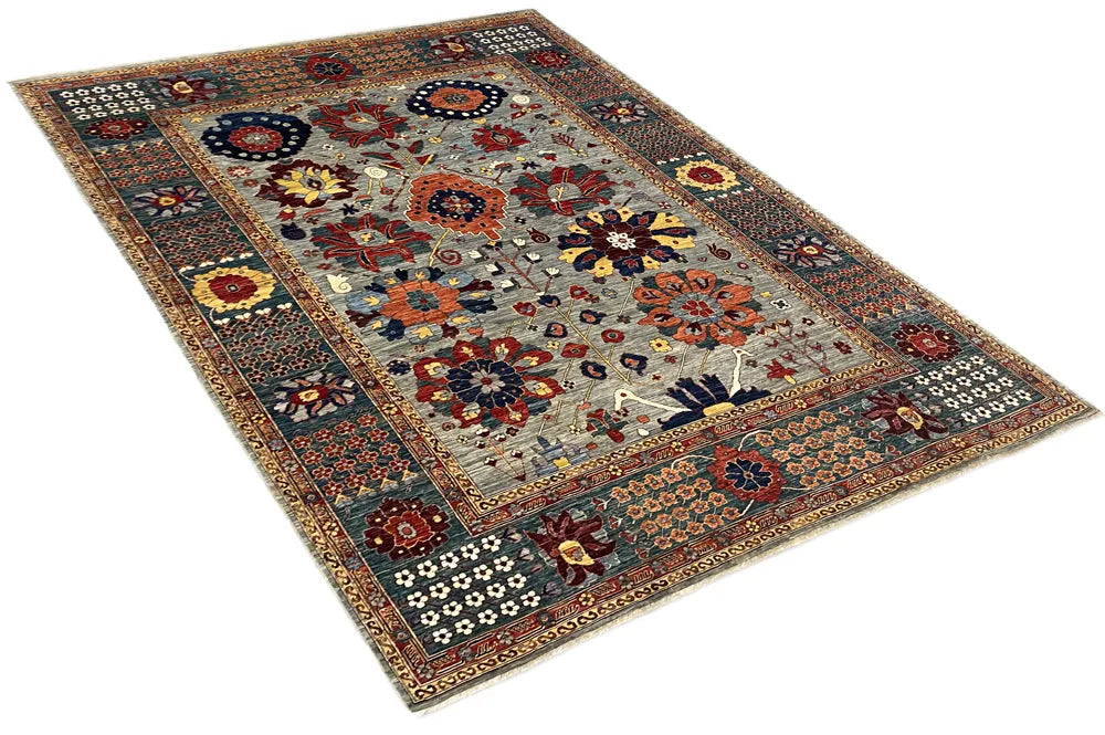 9'x11'6" Sauj Bolag Harshang Hand Knotted