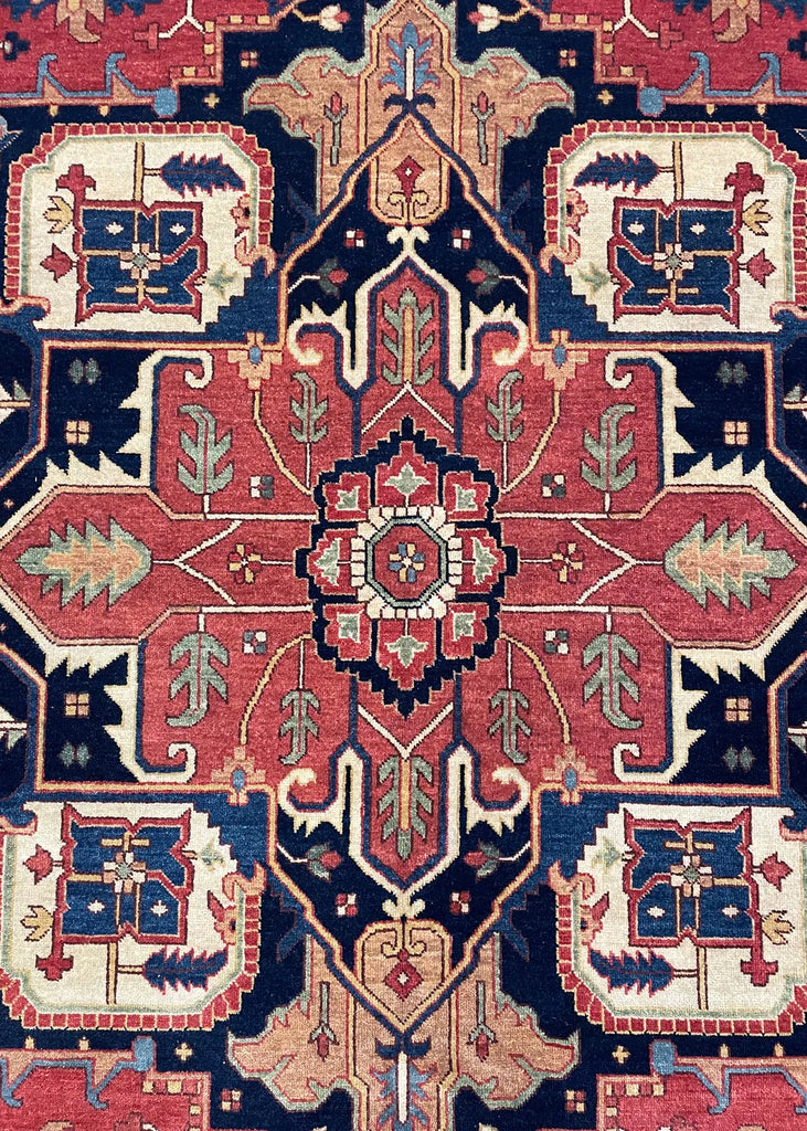 9'x12'2" Heriz Hand Knotted