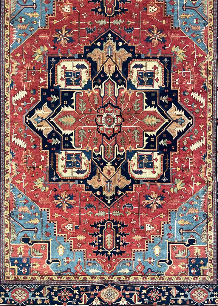 9'x12'2" Heriz Hand Knotted