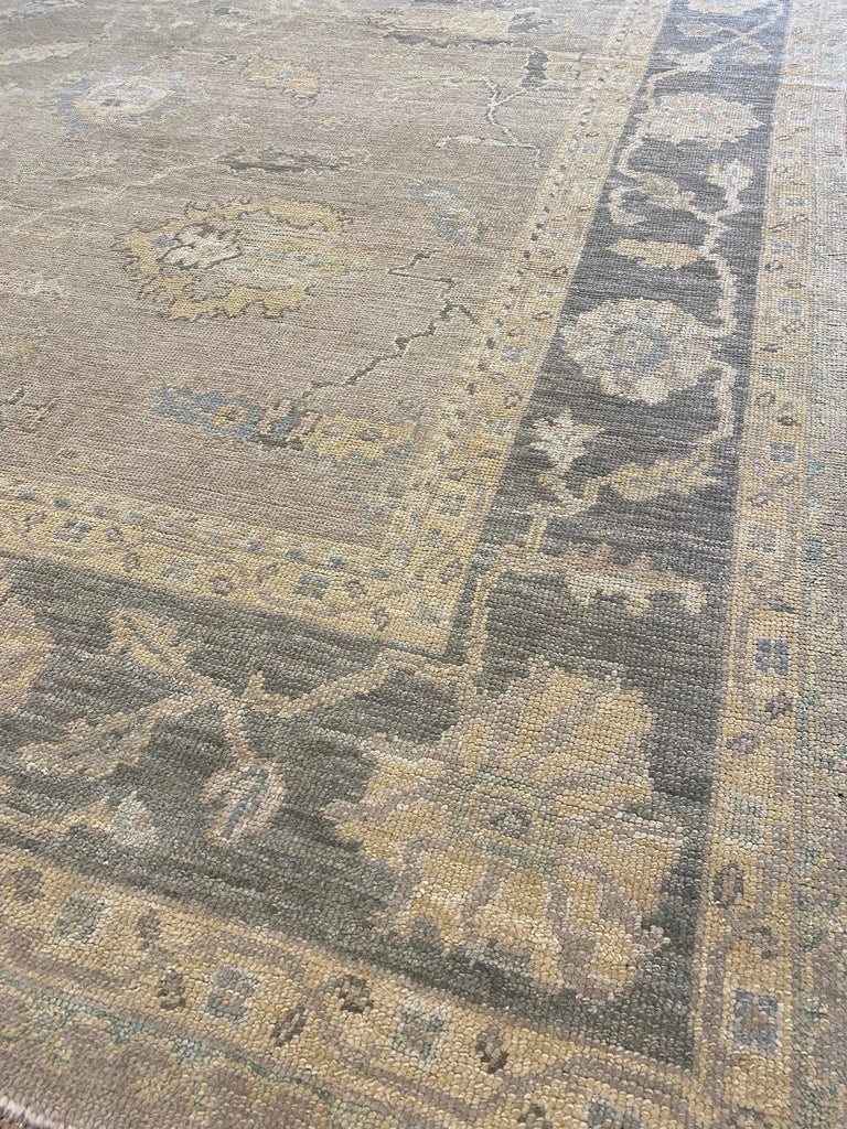 9x12'8" Oushak (s) Hand Knotted