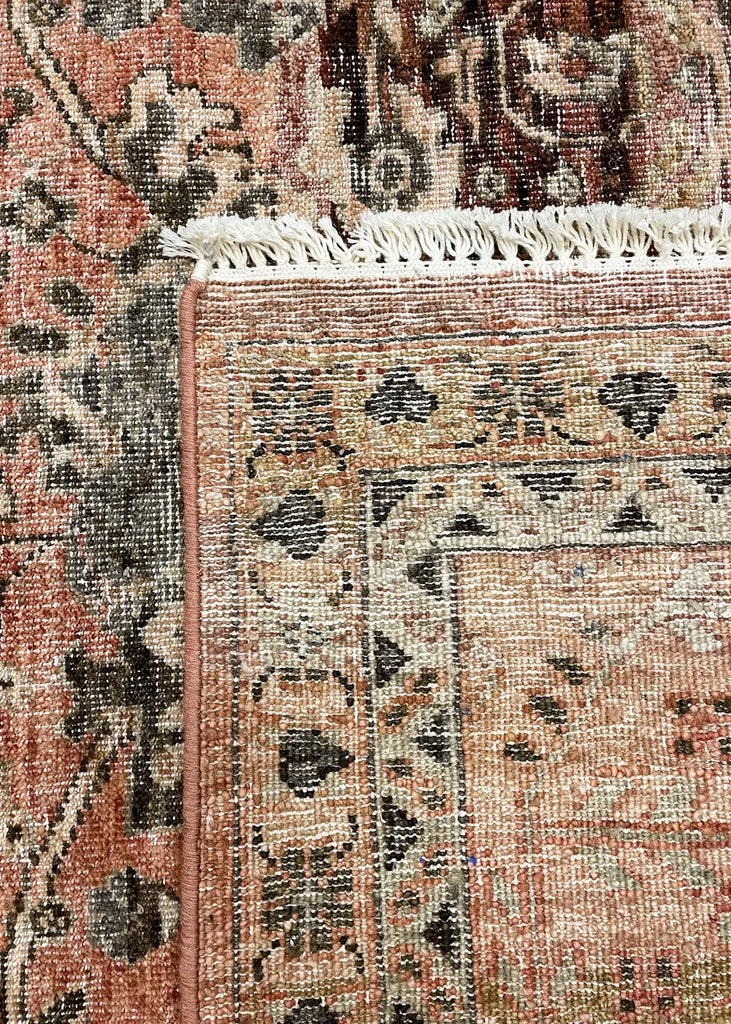 9'x12' Farahan "Distressed" Hand Knotted