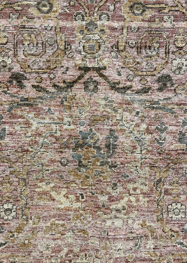 9'x12' Farahan "Distressed" Hand Knotted