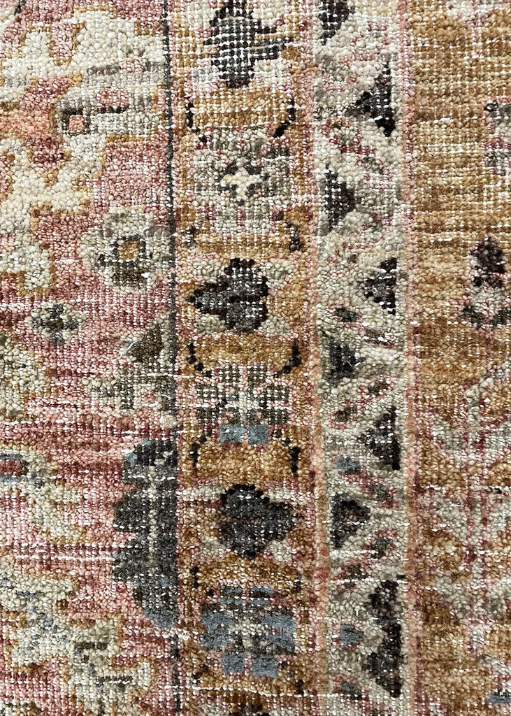 9'x12' Farahan "Distressed" Hand Knotted