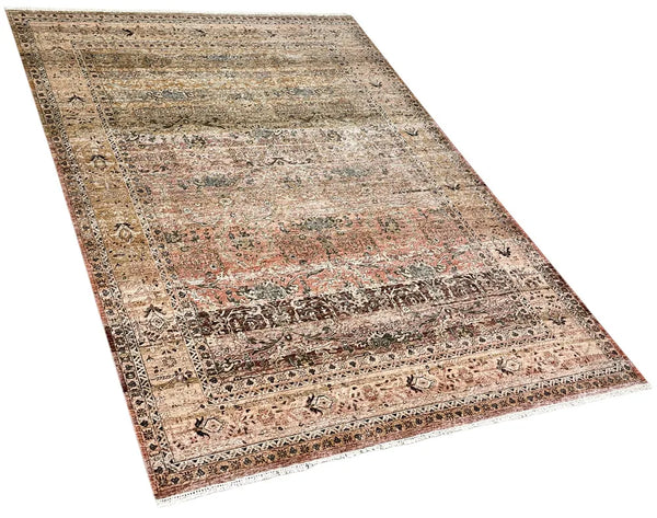 9'x12' Farahan "Distressed" Hand Knotted