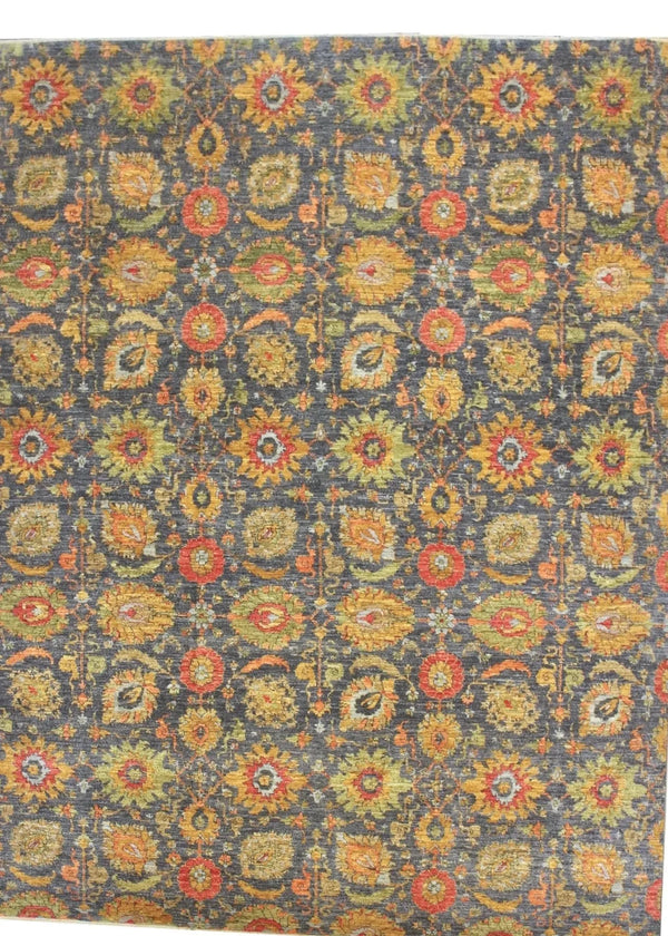 9x12 Nasturtium (s) Hand Knotted