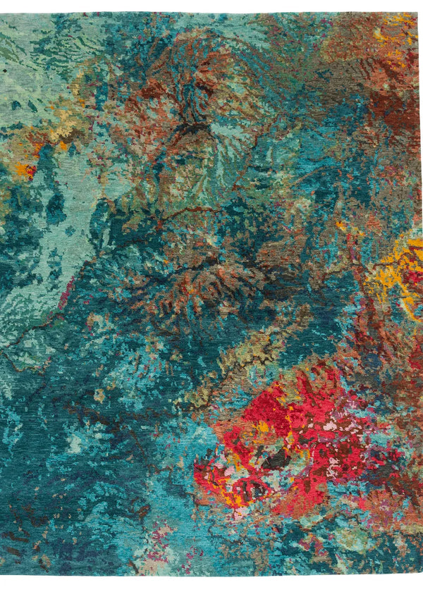 Atlantis Aqua Hand Knotted