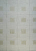 Patterned tile with geometric design on a gray background