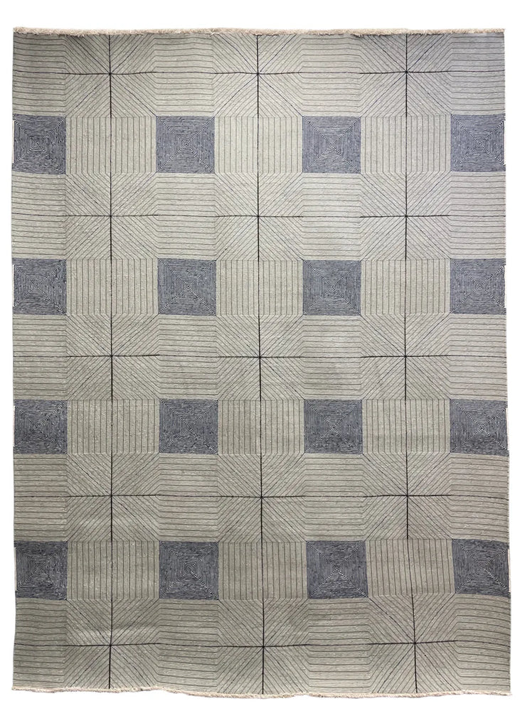 Aztec Celadon Hand Knotted