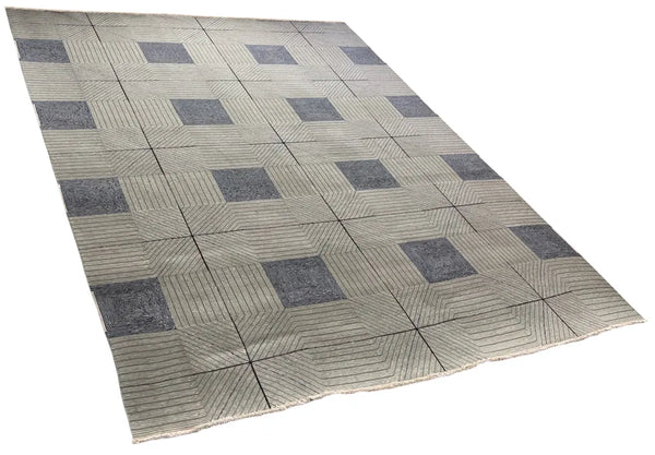 Aztec Celadon Hand Knotted