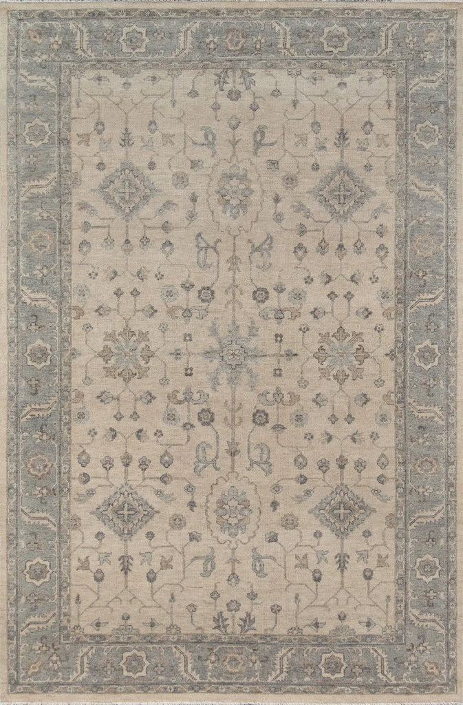 Banaras Beige Hand Knotted