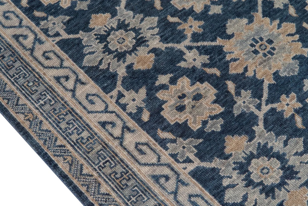 Banaras Blue Hand Knotted