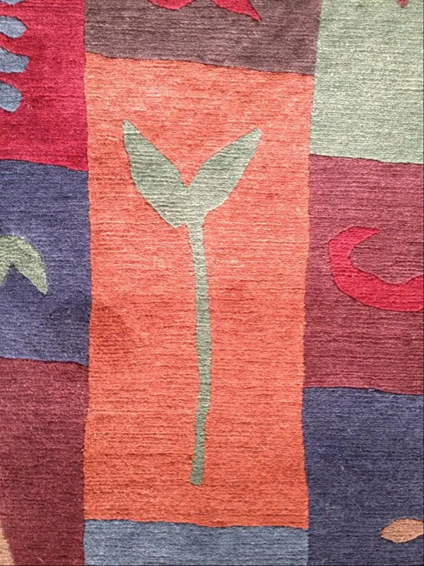 Block Print Hand Knotted