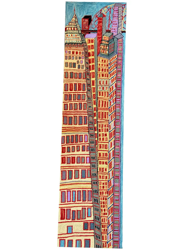 Bloomer City hand hooked