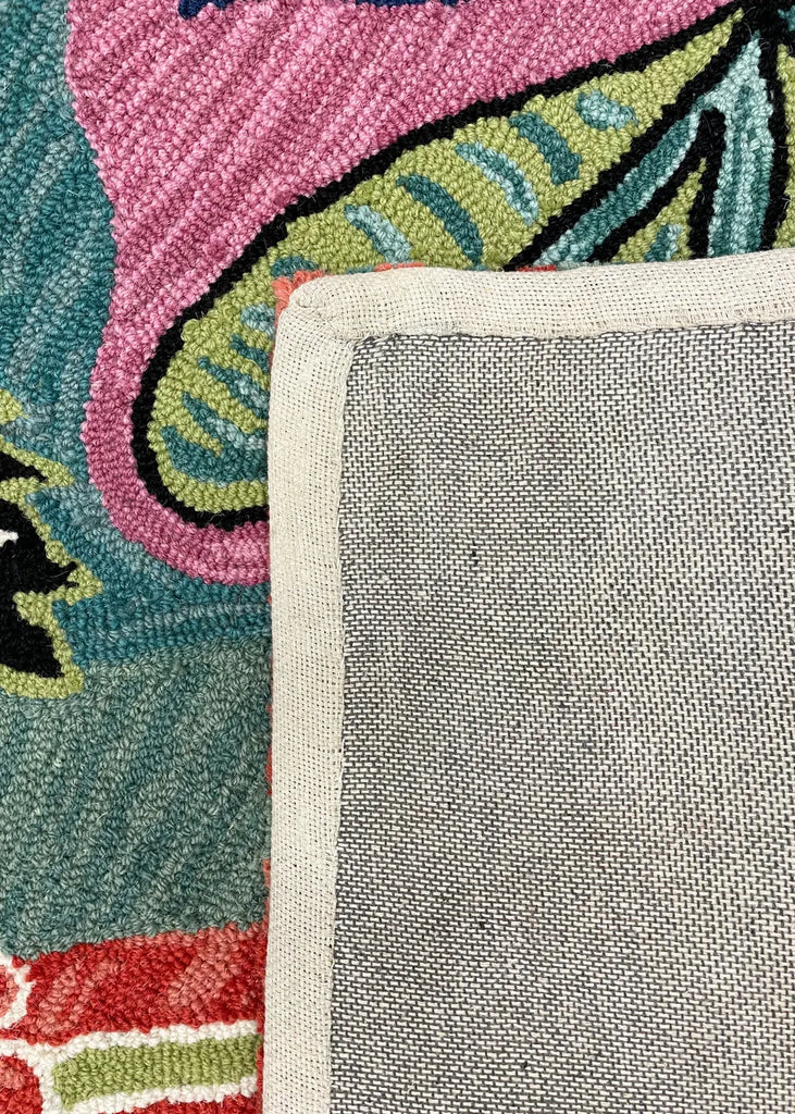 Bloomer Garden hand hooked