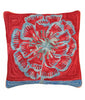 Bloomer Garden Pillow hand hooked