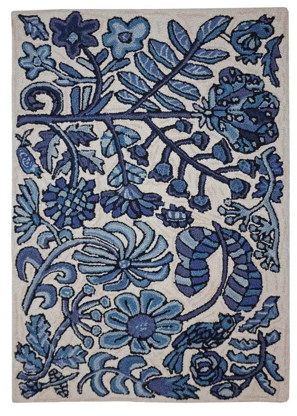 Bloomer Morning hand hooked