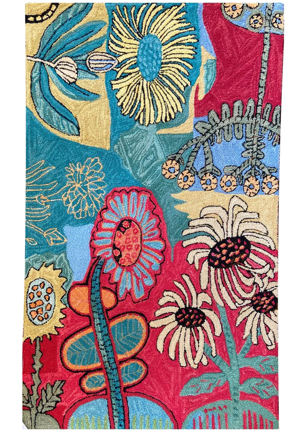 Bloomer Mum hand hooked