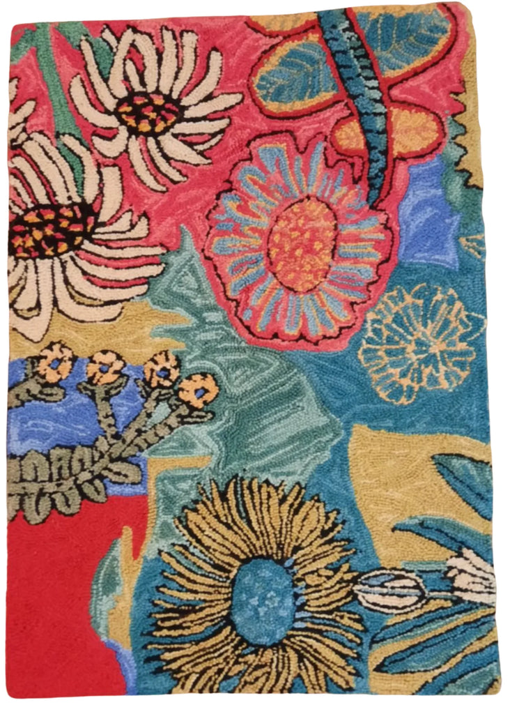 Bloomer Mum hand hooked