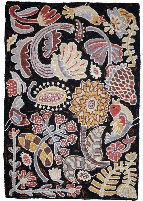 Bloomer Night hand hooked