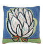 Bloomer Pillow hand hooked