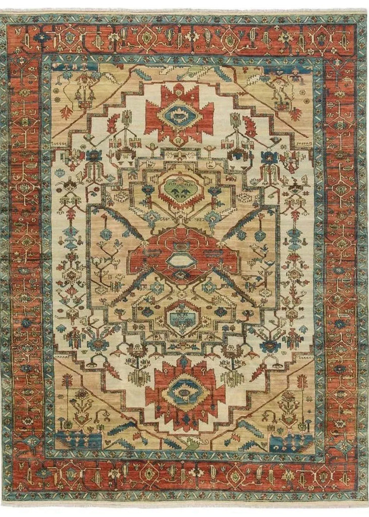 Classic Heriz 4 Hand Knotted