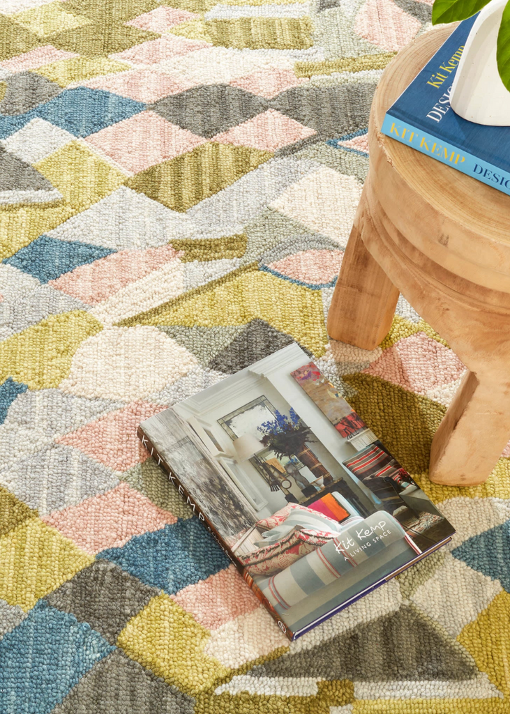 Deer Leap hand hooked