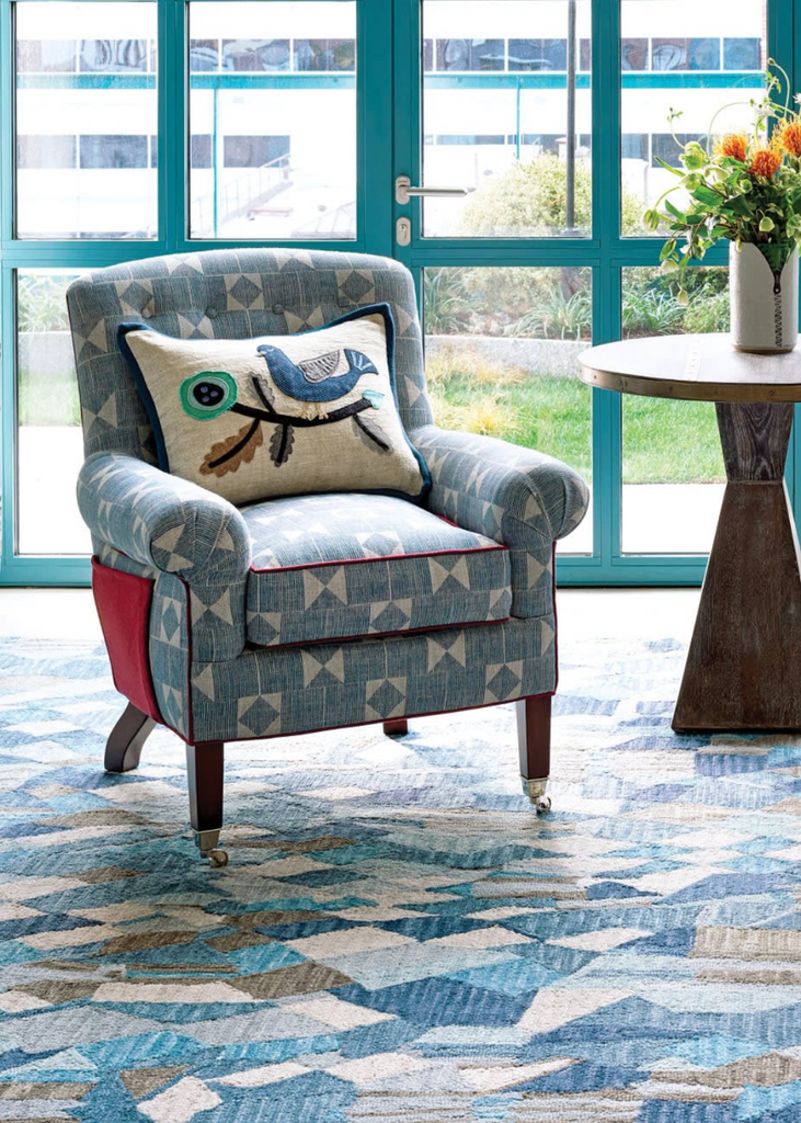 Deer Leap hand hooked